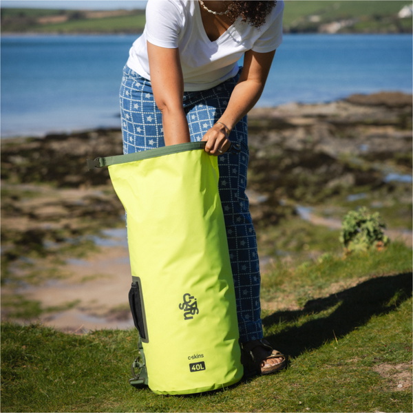 2026 C-Skins Session 40L Dry Bag C-DBSE40 - Flash Green